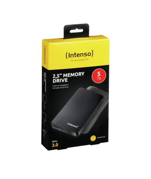 External HDD INTENSO 6023513 5TB USB 3.0 Colour Black 6023513