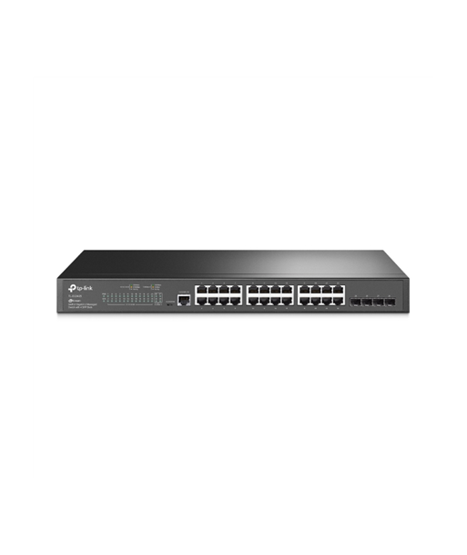 TP-LINK, JetStream L2 Switch, TL-SG3428, Web Managed, Rackmountable, SFP ports quantity 4, Power supply type Single