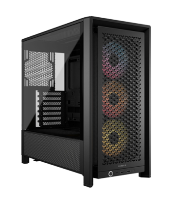 Corsair PC Case, Frame 4000D RS ARGB Modular, Black, Mid-Tower