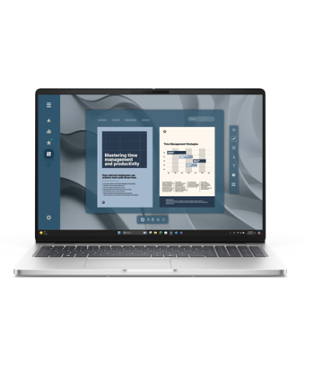Dell Pro 16 PC16255, Platinum Silver, 16", IPS, FHD+, 1920 x 1200 pixels, Anti-glare, AMD Ryzen AI 5 PRO, 340, 16 GB, DDR5