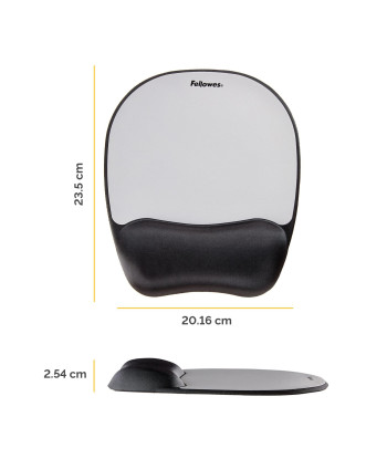 MOUSE PAD MEMORY FOAM/SILVER STREAK 9175801 FELLOWES