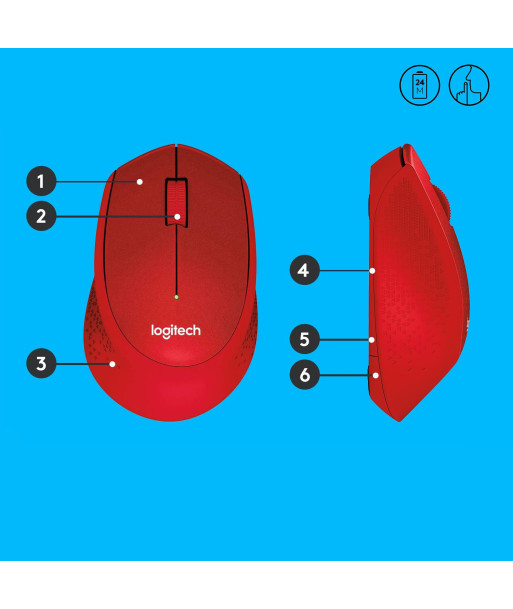 Беспроводная мышь M330/SILENT RED 910-004911 LOGITECH