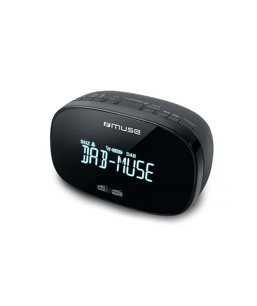 Muse, DAB+/FM Dual Alarm Clock Radio, M-150 CDB, Alarm function, AUX in, Black