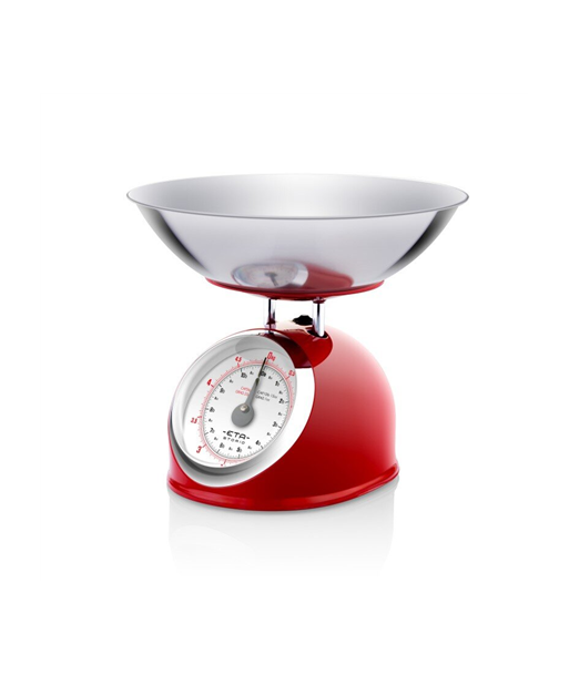ETA, Kitchen scale, ETA577790030 Storio, Maximum weight (capacity) 5 kg, Graduation 25 g, Red