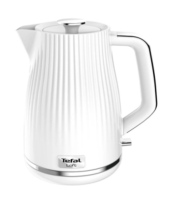 TEFAL, Electric Kettle, KO250130, Electric, 2400 W, 1.7 L, Plastic, 360° rotational base, White