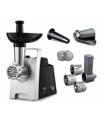 Hakklihamasin TEFAL, NE109838, Stainless Steel/Black, 1400 W, Number of speeds 1, Throughput (kg/min) 1.7