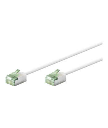 Goobay 74357 Ultra-Flexible CAT 8.1 Patch Cable, Slim, U/FTP, 0.15 m, White | Goobay