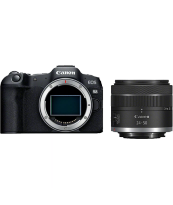 Canon, EOS R8 Body + RF 24-50mm F4.5-6.3 IS STM (AIP), Megapixel 24.2 MP, Image stabilizer, ISO sensitivity (max) 102400