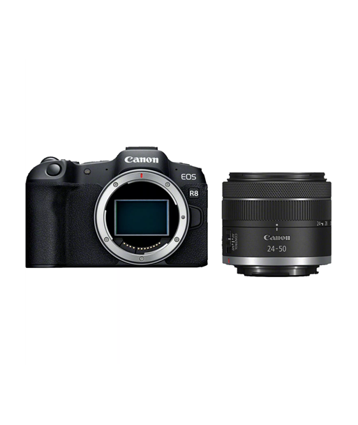 Canon, EOS R8 Body + RF 24-50mm F4.5-6.3 IS STM (AIP), Megapixel 24.2 MP, Image stabilizer, ISO sensitivity (max) 102400