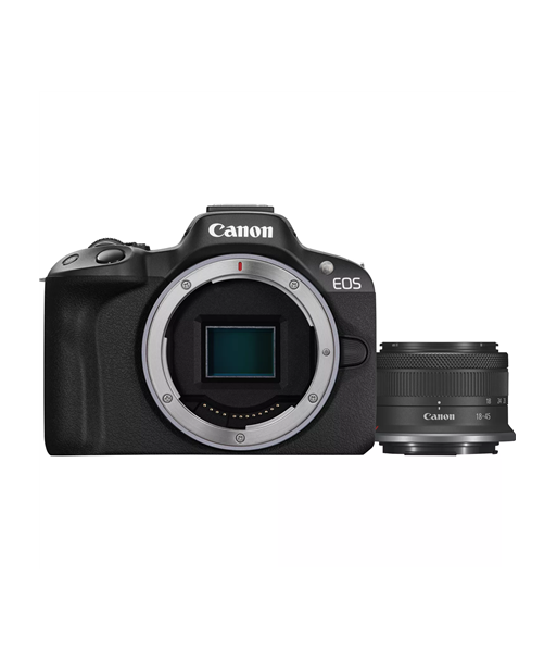 Canon, EOS R50 + RF-S 18-45mm F4.5-6.3 IS STM (SIP), Megapixel 24.2 MP, Image stabilizer, ISO sensitivity (max) 32000, Display