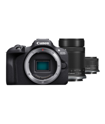 Canon, EOS R100 Mirrorless Camera + RF-S 18-45mm IS STM Lens + RF-S 55-210mm IS STM Lens, Megapixel 24.1 MP, Image stabilizer