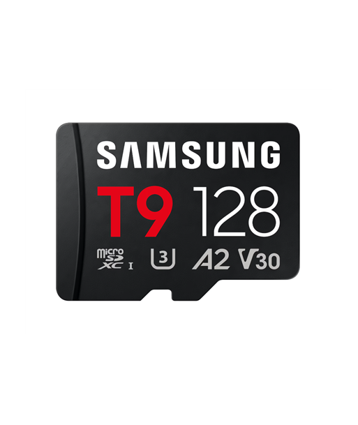 Samsung T9, MicroSD Card, 128 GB, microSDXC, Flash memory class U3, V30, A2