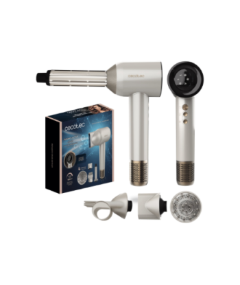 Фен Cecotec, DryGlam Waves Champagne, 1600 W, Number of temperature settings 3, Ionic function, Champagne, Diffuser nozzle