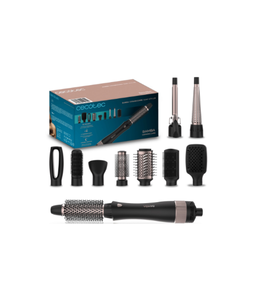 Cecotec Air brush, CeramicCare 10in1 Styler 10-in-1, Number of heating levels 3, 1000 W, Black
