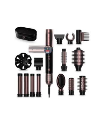 Cecotec Styling Brush, AirGlam 14in1 Flex Black, Ion conditioning, Barrel diameter 32 mm/35 mm, 1400 W, Black