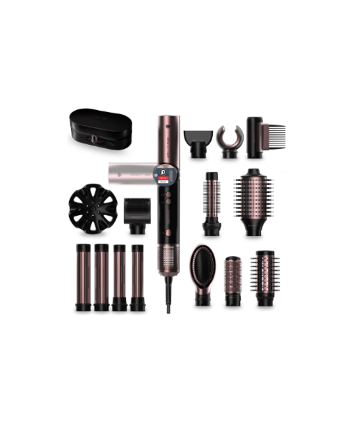 Cecotec Styling Brush, AirGlam 14in1 Flex Black, Ion conditioning, Barrel diameter 32 mm/35 mm, 1400 W, Black