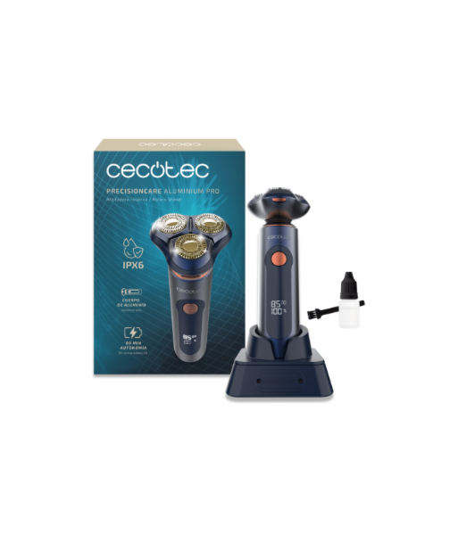 Бритва Cecotec, PrecisionCare Aluminium Pro, Operating time (max) 80 min, Wet & Dry, Blue