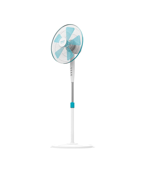 Põrandaventilaator Cecotec EnergySilence 500, Pedestal Fan, 40 W, Diameter 40 cm, Number of speeds 3, Oscillation, White/Blue