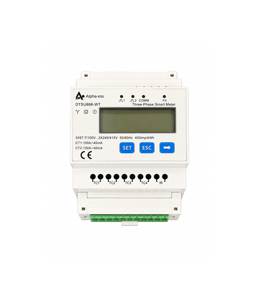 Alpha ESS DTSU666 3CT 400V with CT 100A with PLUG Guide rail, 4P, English Corum