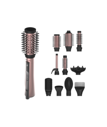 Cecotec Air Brush, CeramicCare 10in1 AirBrush, Ion conditioning, Number of heating levels 3, 1200 W, Black/Pink