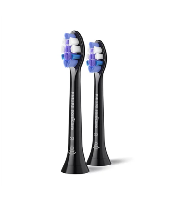 Philips Replacement brush heads, HX6052/88 Sonicare Sensitive, Heads, For adults, Number of brush heads included 2, Black