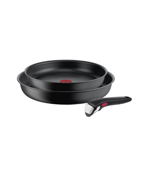 TEFAL, Frypan set, L7649253 Ingenio Ultimate, Frying, Diameter 24/28 cm, Suitable for induction hob, Removable handle, Black