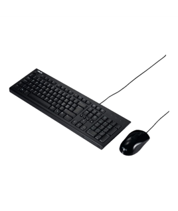 Klaviatuur Asus U2000 and Mouse Set, Wired, Mouse included, EN, Black