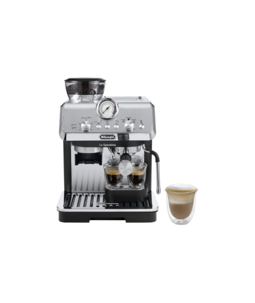Delonghi Coffee machine, EC9155.MB, Pump pressure 15 bar, Built-in milk frother, Manual, Metal Black, 1400 W