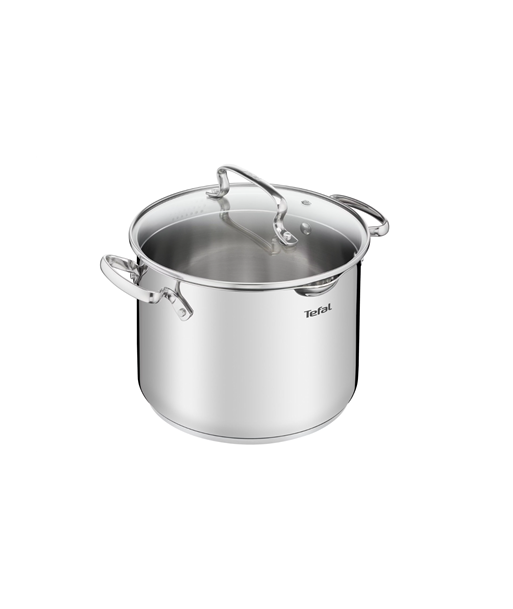 TEFAL, Pot, G7197955 Duetto+, 6.1 L, Stainless steel, Dishwasher proof, Lid included, Stainless steel