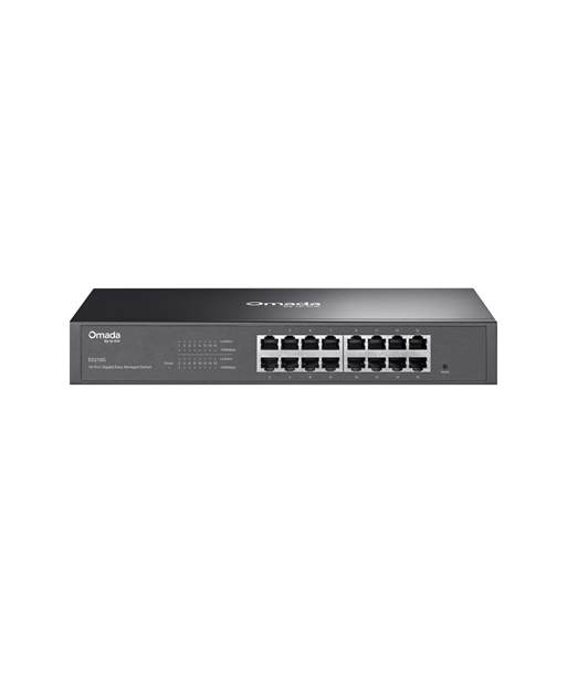 ES216G, TP-LINK Omada 16-Port Gigabit Easy Managed Switch, Desktop/Rackmountable, Managed, Power supply type 100-240 V, 50/60