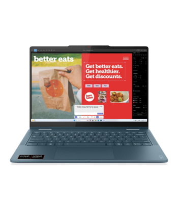 Lenovo Yoga 7 2-in-1 14AKP10 AMD, Tidal Teal, 14", OLED, WUXGA, 1920 x 1200 pixels, AMD Ryzen AI 7, 350, 16 GB, Soldered