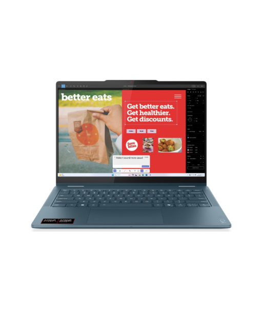 Lenovo Yoga 7 2-in-1 14AKP10 AMD, Tidal Teal, 14", OLED, WUXGA, 1920 x 1200 pixels, AMD Ryzen AI 7, 350, 16 GB, Soldered