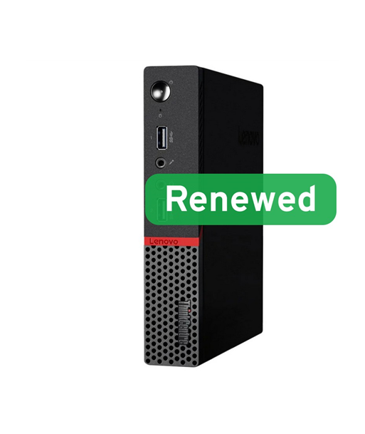 Lenovo Renewed Grade A, ThinkCentre M715q, AMD Ryzen 5, 2400GE, 8 GB, SSD, 256 GB, AMD Radeon Vega 11, Windows 11 Pro
