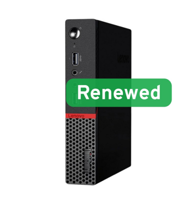 Lenovo Renewed Grade A, ThinkCentre M715q, AMD Ryzen 5 PRO, 2400GE, 8 GB, SSD, 256 GB, AMD Radeon Vega 11, Windows 11 Pro