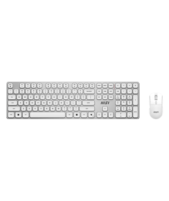 Клавиатура MSI FORGE K210 WIRELESS COMBO WHITE US, and Mouse Set, Wireless, Mouse included, US, White