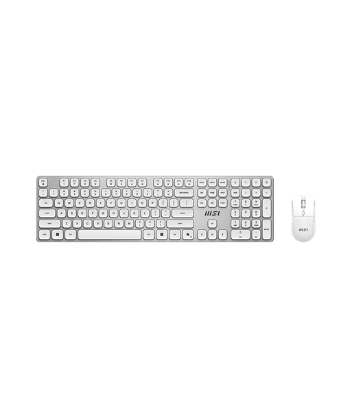 MSI FORGE K210 juhtmevaba klaviatuuri ja hiire komplekt, US, valge