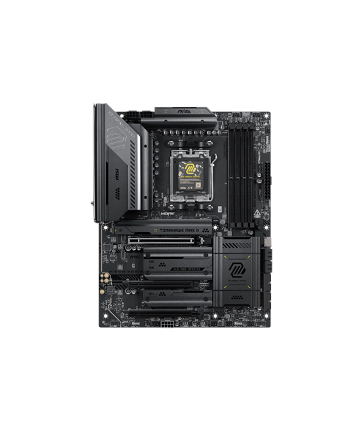 MSI MAG B850 TOMAHAWK MAX WIFI II, Processor family AMD, Processor socket AM5, DDR5, Supported hard disk drive interfaces SATA