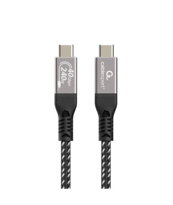 Cablexpert Premium USB4 Type-C charging and data cable, 40 Gbps, 240 W, 0.5 m | CCBP-USB4-CMCM240-0.5M