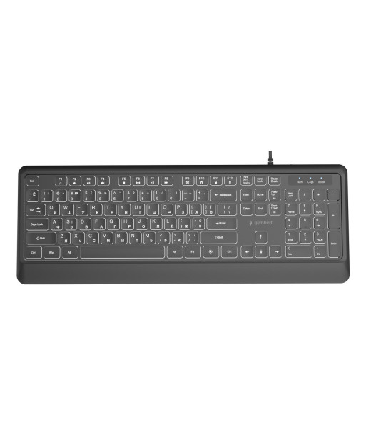 KEYBOARD MULTIMEDIA USB CYRILL/BLACK KB-UML-04-CYRL GEMBIRD