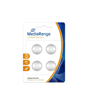 BATTERY LITHIUM CR2032 3V/4PCS MRBAT132 MEDIARANGE