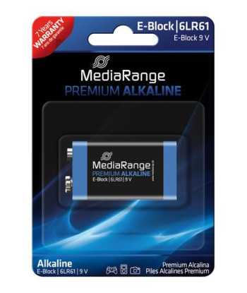 BATTERY ALKALINE E-BLOCK 9V/MRBAT107 MEDIARANGE