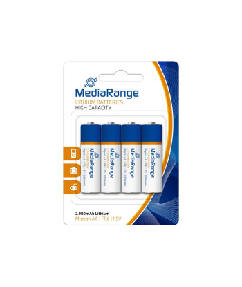 BATTERY LITHIUM MIGNON AA 1.5V/4PCS MRBAT154 MEDIARANGE
