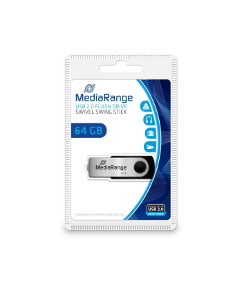 MEMORY DRIVE FLASH USB2 64GB/MR912 MEDIARANGE