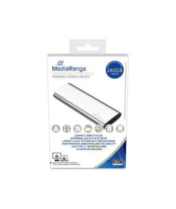 External SSD MEDIARANGE Read speed 450 MB/s Write speed 420 MB/s Form factor M.2 NVMe Yes 240 GB MR1101