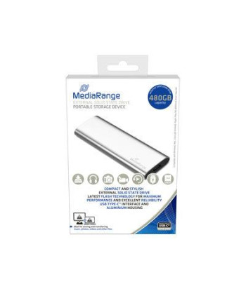 External SSD MEDIARANGE Read speed 450 MB/s Write speed 420 MB/s Form factor M.2 NVMe Yes 480 GB MR1102