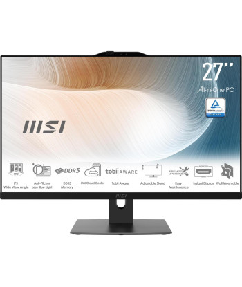 Monoblock PC MSI AM272P 1M Modern CPU Intel Intel Core 7 150U RAM 16 GB DDR5-SDRAM Screen 27" 1920 x 1080 pixels Storage 1000