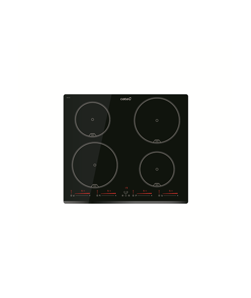 Cata INSB 6430 BK Hob, Induction, Width 59cm, 4 cooking zones, Touch control, Black | CATA