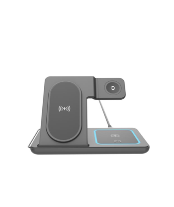 Gembird TA-WPC31S-01-BK 3-in-1 foldable wireless charger stand, 15 W, Samsung watch, black | Gembird