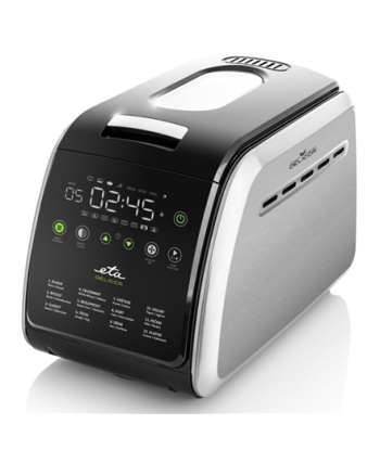 Leivaküpsetaja ETA, Delicca II ETA714990030, Power 850 W, Number of programs 12, Display Yes, Black/Stainless steel