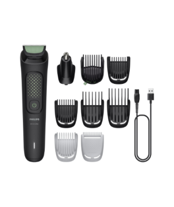 Philips Hair trimmer, MG3946/15 Series 3000, Cordless, Number of length steps 12, Black